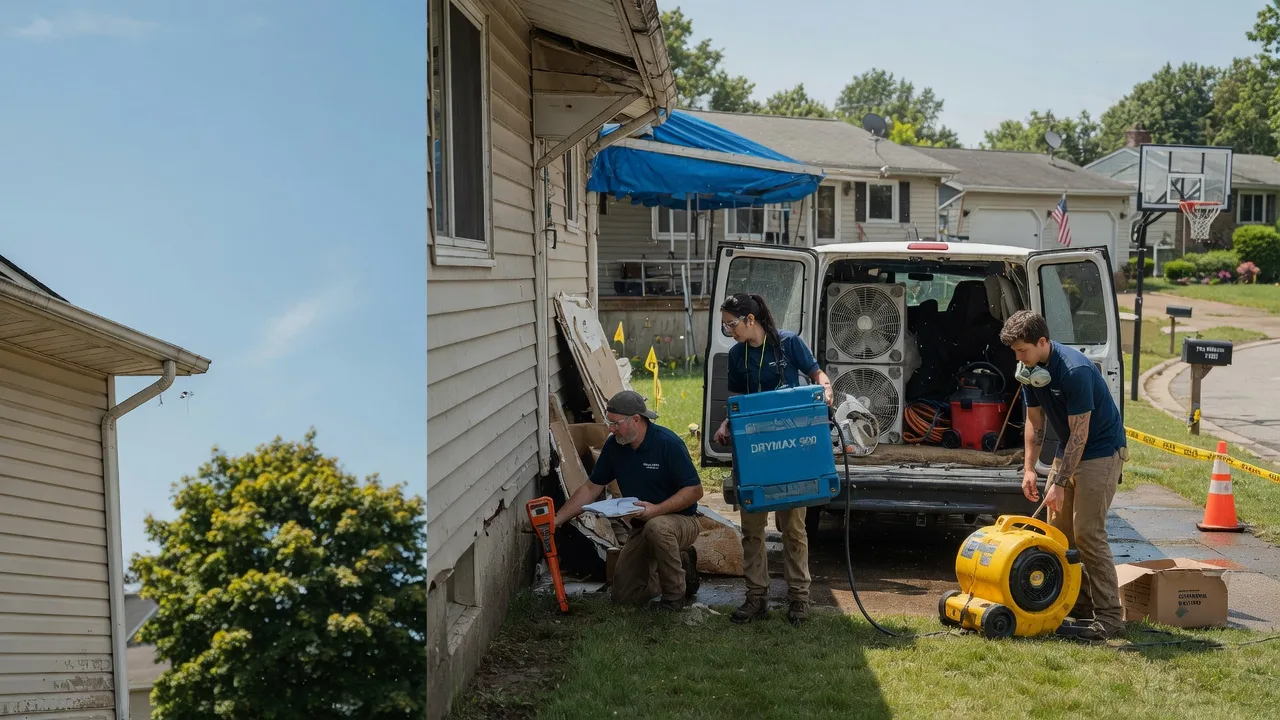 Ceiling Leak Cleanup in Hunker, PA near me